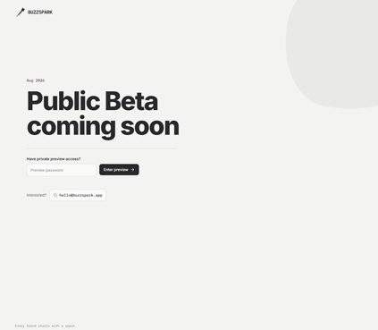 BuzzSpark preview
