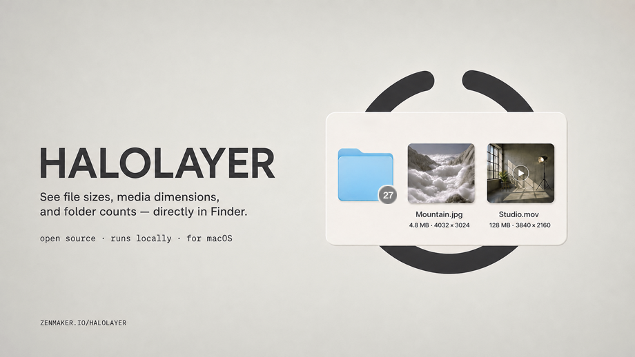HaloLayer — open-source macOS Finder utility